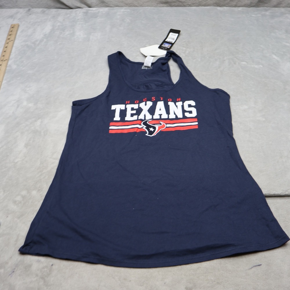 Houston Texans Shirt Womens Small New Era Blue NFL Football Sleeveless $35 NEW